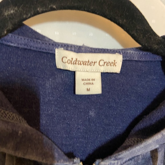 COLDWATER CREEK Grayish Purple Size Medium Poly/Rayon Zip Front Jacket- NWOT - Picture 2 of 3